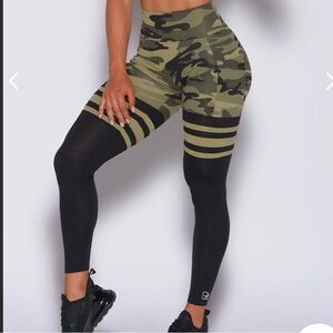 Bombshell Bright Army Camo SCRUNCH THIGH-HIGHS in S